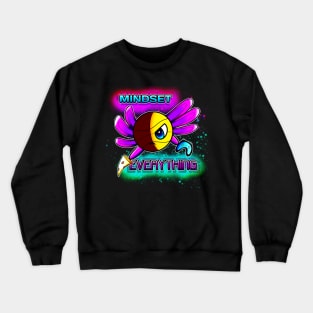 Mindset Everything Axolotl Basketball Season Kids Teens Graphic Gift Crewneck Sweatshirt